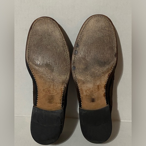 Tod\'s Made In Italy-Classic Loafers Size:10-in brown suede main image 4
